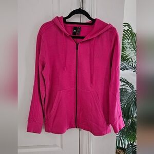 Adidas Women's Vibrant Pink Hoodie